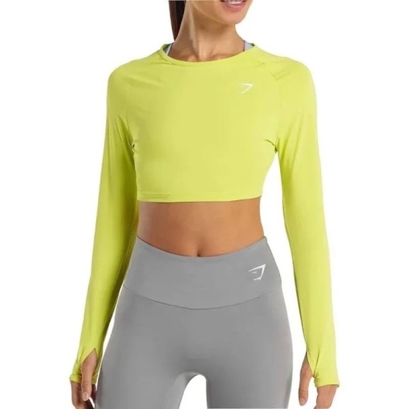 NWOT Gymshark Training Long Sleeve Crop Top Size Small - Picture 1 of 5